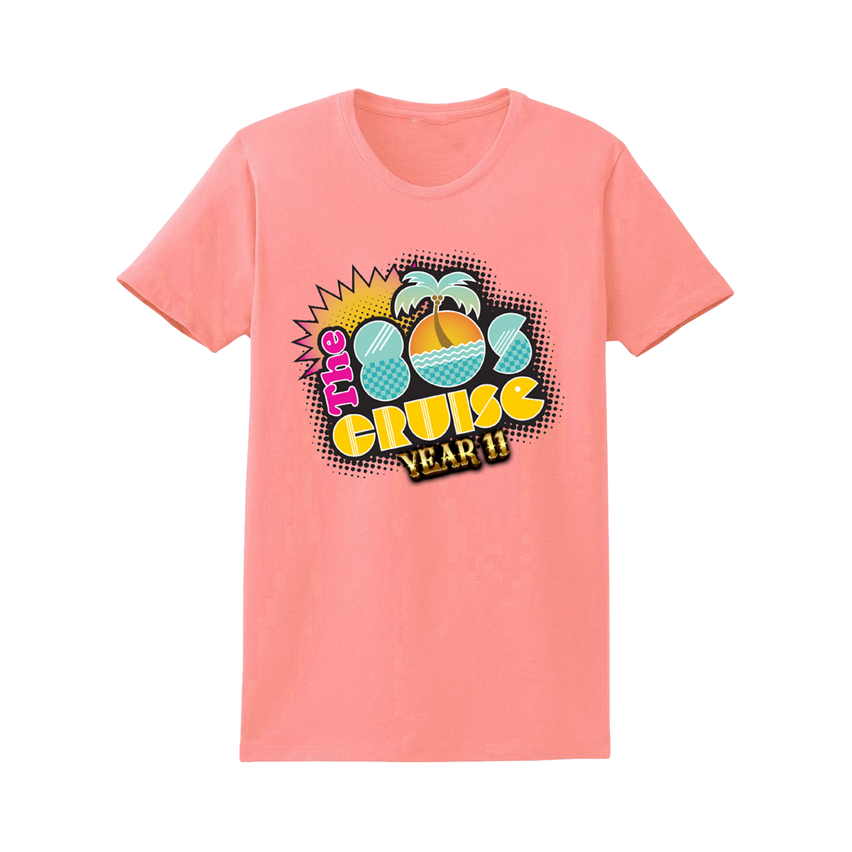 The 80s Cruise Ladies Year 11 Logo T-Shirt (Pre-Order)