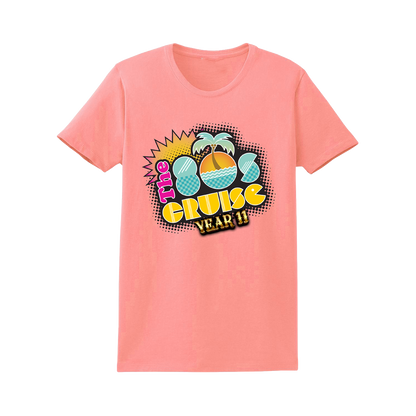 The 80s Cruise Ladies Year 11 Logo T-Shirt (Pre-Order)