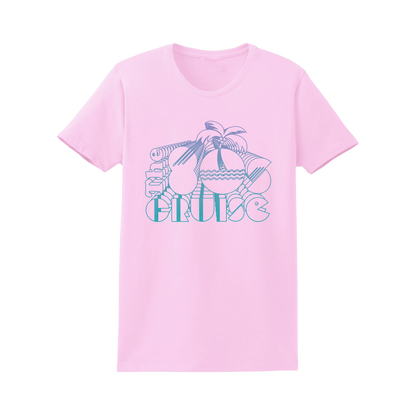 The 80s Cruise Ladies Pink Logo T-Shirt (Pre-Order)
