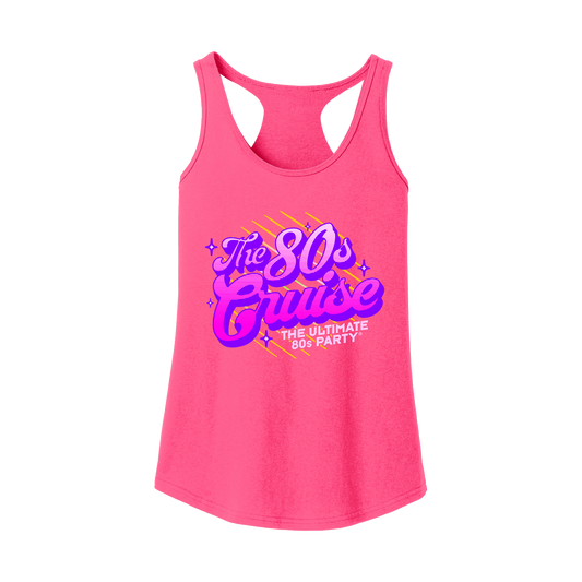 The 80s Cruise Ladies Pink Tank Top (Pre-Order)