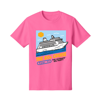 The 80s Cruise Pixel Ship T-Shirt (Pre-Order)